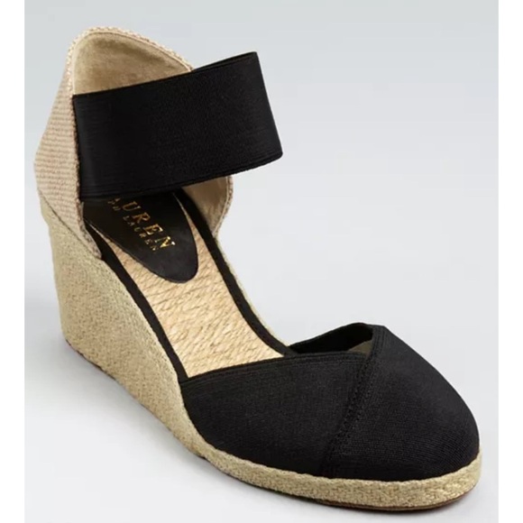 Ralph Lauren Espadrille platforms size 6.5 - Picture 3 of 12